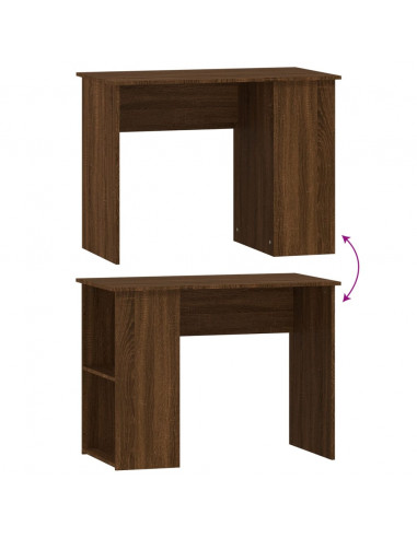 Scrivania Rovere Marrone 100x55x75 cm in Legno Multistrato