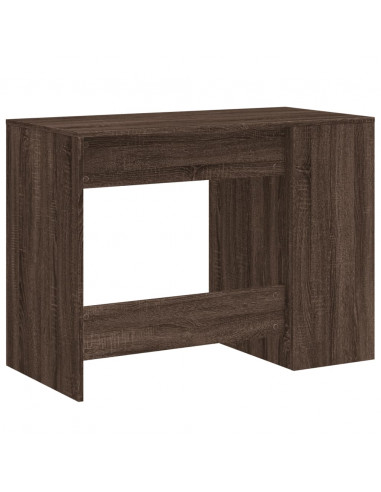 Scrivania Rovere Marrone 102x50x75 cm in Legno Multistrato
