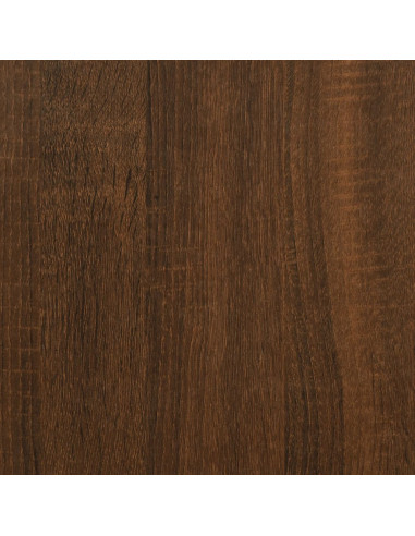 Scrivania Rovere Marrone 140x50x75 cm in Legno Multistrato