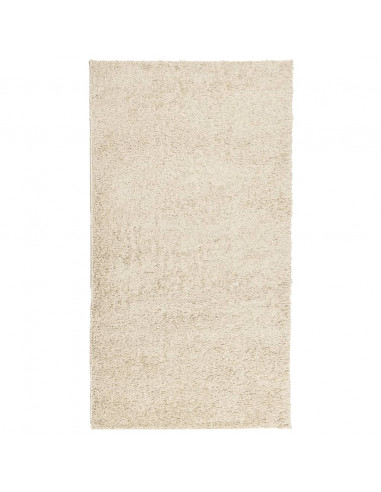 Tappeto Shaggy PAMPLONA a Pelo Lungo Moderno Oro 60x110 cm