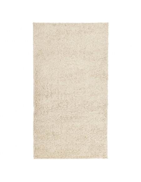 Tappeto Shaggy a Pelo Lungo Moderno Oro 60x110 cm
