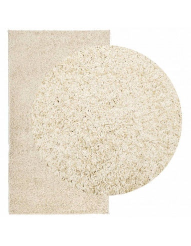 Tappeto Shaggy PAMPLONA a Pelo Lungo Moderno Oro 60x110 cm