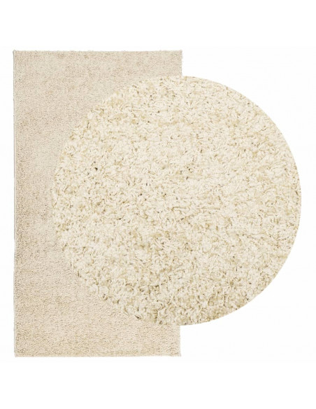 Tappeto Shaggy a Pelo Lungo Moderno Oro 60x110 cm