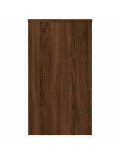 Scrivania Rovere Marrone 90x40x72 cm in Legno Multistrato 2