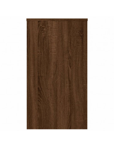 Scrivania Rovere Marrone 90x40x72 cm in Legno Multistrato