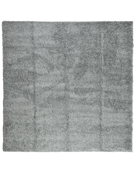 Tappeto Shaggy a Pelo Lungo Moderno Verde 240x240 cm