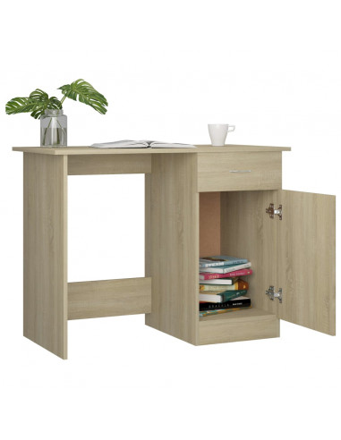 Scrivania Rovere Sonoma 100x50x76 cm in Legno Multistrato