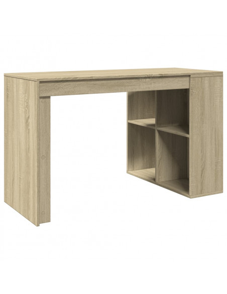 Scrivania Rovere Sonoma 123,5x73,5x75 cm in Legno Multistrato