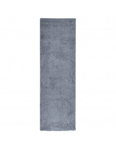 Tappeto Shaggy a Pelo Lungo Moderno Blu 80x250 cm