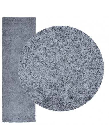 Tappeto Shaggy a Pelo Lungo Moderno Blu 80x250 cm