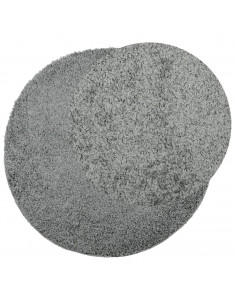 Tappeto Shaggy a Pelo Lungo Moderno Verde Ø 100 cm 2
