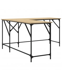 Scrivania Rovere Sonoma 149x149x75 cm in Legno Multistrato