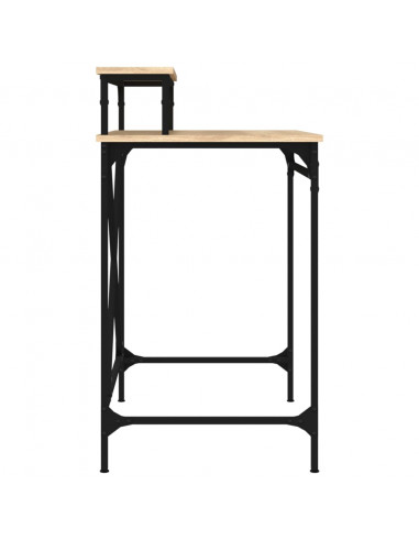 Scrivania Rovere Sonoma 80x50x90 cm Legno Multistrato e Ferro