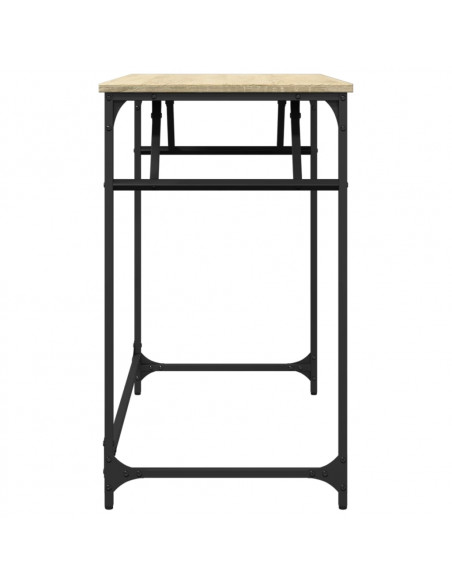 Scrivania Sonoma 100x45x76cm Legno e Acciaio Verniciato Polvere