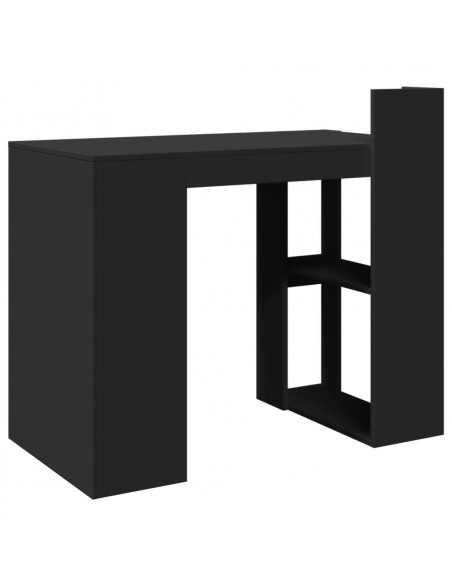 Scrivania Ufficio Nera 103,5x56,5x94 cm in Legno Multistrato