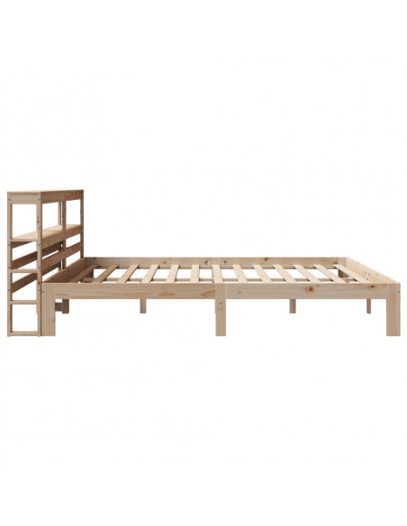 Giroletto con Testiera 200x200 cm in Legno Massello di Pino