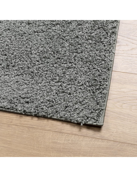 Tappeto Shaggy PAMPLONA a Pelo Lungo Moderno Verde 200x200 cm