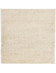 Tappeto Shaggy a Pelo Lungo Moderno Oro 160x160 cm