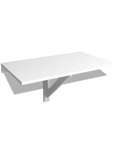 Scrivania con Cassetto e Armadietto Bianca 100x40x73 cm