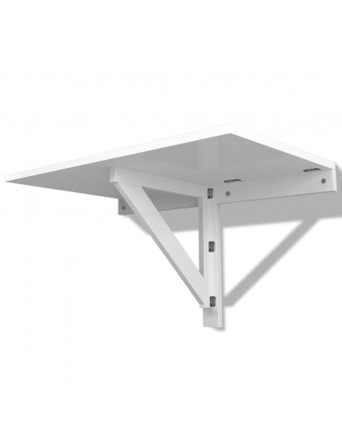 Scrivania con Cassetto e Armadietto Bianca 100x40x73 cm