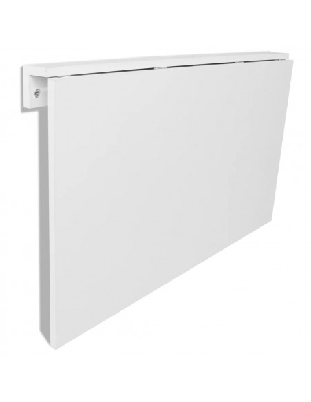Scrivania con Cassetto e Armadietto Bianca 100x40x73 cm