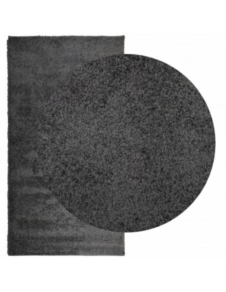 Tappeto Shaggy a Pelo Lungo Moderno Antracite 80x150 cm