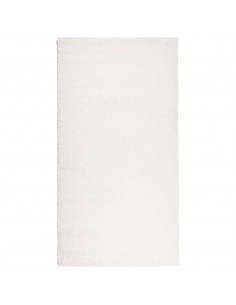 Tappeto Shaggy a Pelo Lungo Moderno Crema 80x150 cm