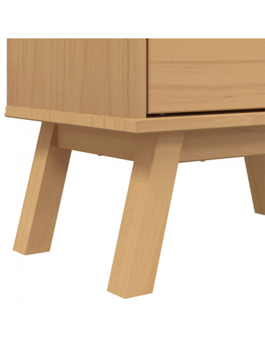 Scarpiera OLDEN Marrone 55x35x120 cm in Legno Massello di Pino