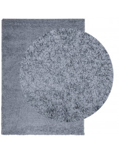 Tappeto Shaggy a Pelo Lungo Moderno Blu 240x340 cm 2