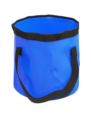 Secchi Pieghevoli 2 pz Blu 30 L in PVC