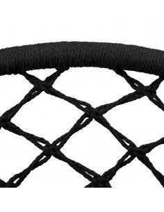 Sedia a Dondolo in Stile Amaca 80 cm Antracite