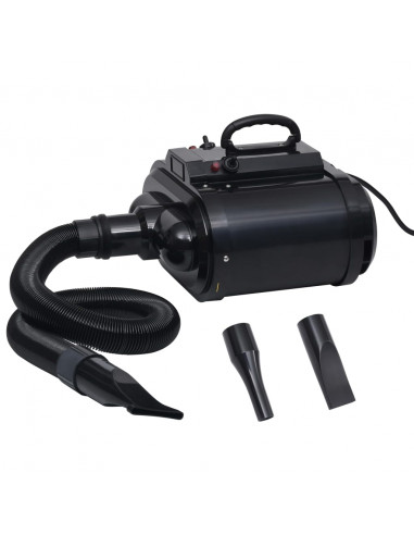 Asciugatrice per Animali Motore Doppio Nero