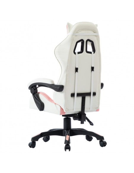 Sedia da Gaming Rosa in Similpelle
