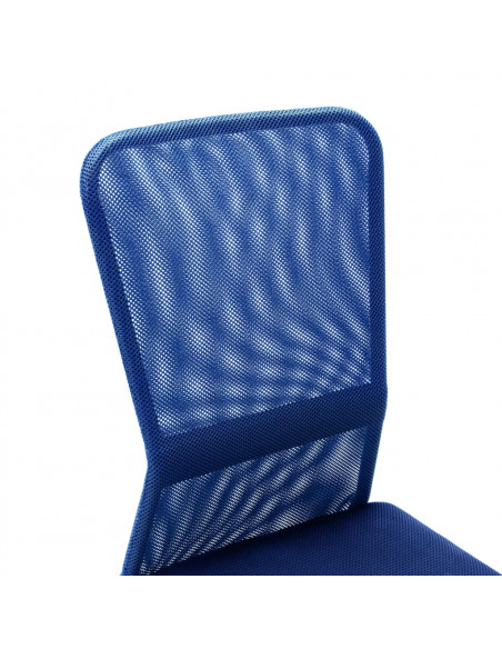 Sedia da Ufficio Blu 44x52x100 cm in Tessuto a Rete