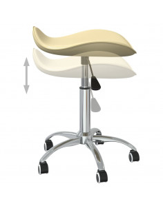 Sedia da Ufficio Crema in Similpelle 2