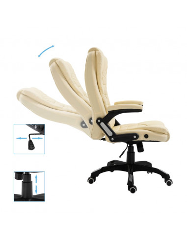 Sedia da Ufficio Crema in Similpelle