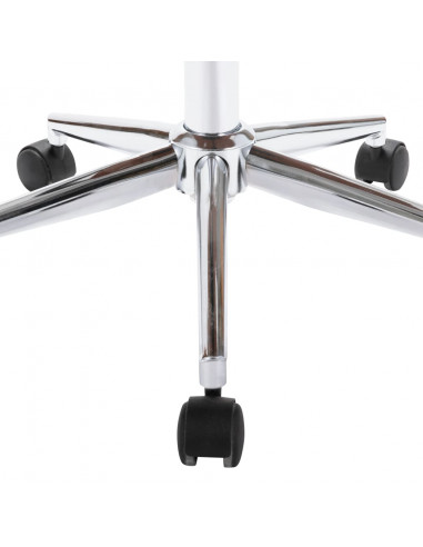 Sedia da Ufficio Girevole Grigia in Legno Piegato e Tessuto