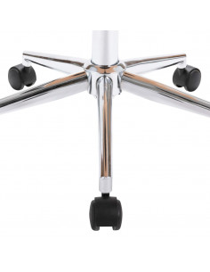 Sedia da Ufficio Girevole Nera in Legno Piegato e Similpelle 2