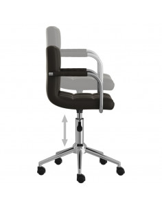 Sedia da Ufficio Girevole Nera in Similpelle