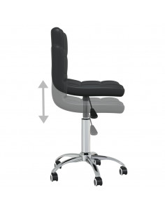 Sedia da Ufficio Girevole Nera in Similpelle