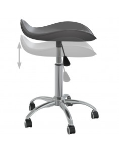 Sedia da Ufficio Grigia in Similpelle