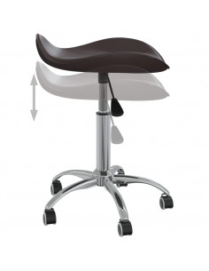 Sedia da Ufficio Marrone in Similpelle