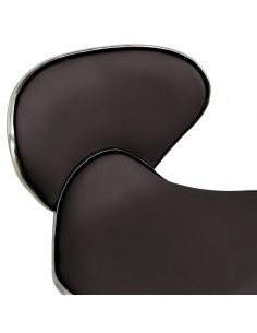 Sedia da Ufficio Marrone in Similpelle