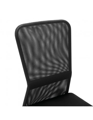 Sedia da Ufficio Nera 44x52x100 cm in Tessuto a Rete