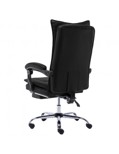 Sedia da Ufficio Nera in Similpelle