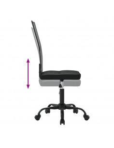 Sedia da Ufficio Nera in Tessuto a Rete 2