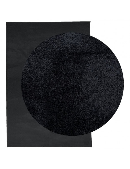 Tappeto OVIEDO a Pelo Corto Nero 120x170 cm