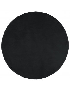 Tappeto OVIEDO a Pelo Corto Nero Ø 160 cm