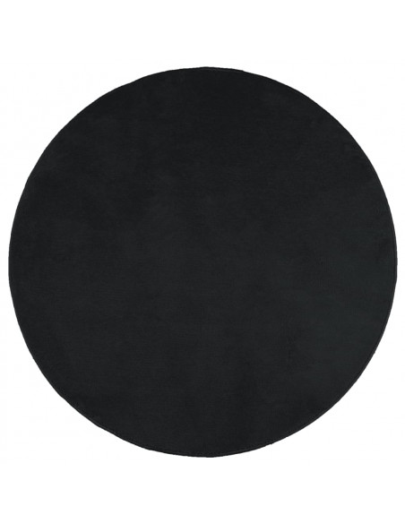 Tappeto OVIEDO a Pelo Corto Nero Ø 160 cm