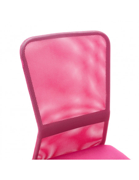 Sedia da Ufficio Rosa 44x52x100 cm in Tessuto a Rete